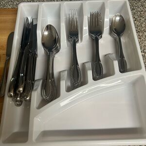 Elegant Silver Cutlery Set